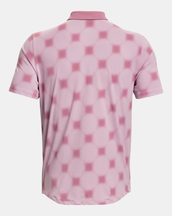Men's Curry Printed Polo in Pink image number 5